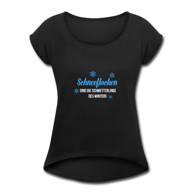 Einzug T-Shirt - Schneeflocken sind die Schmetterlinge des Winters