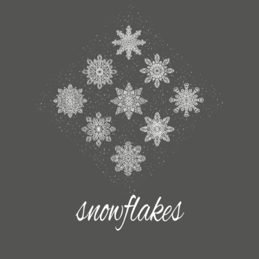 Motiv wunderschöne Schneeflocken - Winter - Schneefall