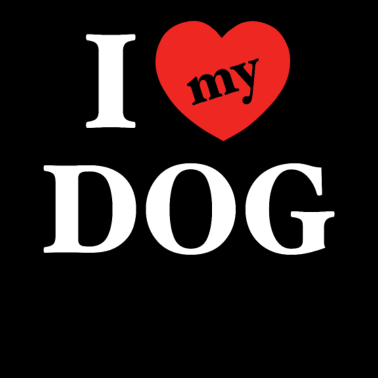Motiv I Love Dog white Shirt Hundebesitzer Dogs