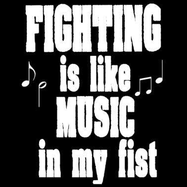 Motiv Kampfsport ist Musik in meiner Faust Geschenk MMA