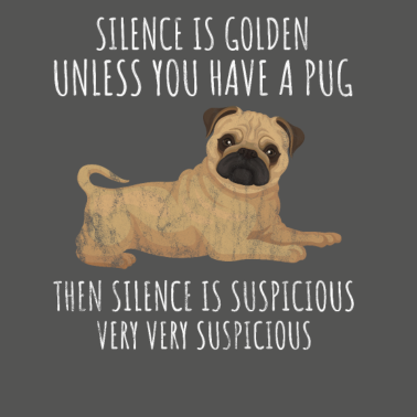 Motiv Mops - lustiger Spruch für Mops-Besitzer