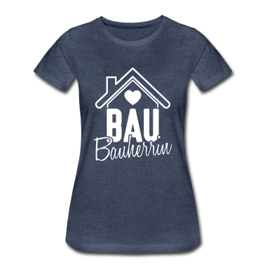 Einzug T-Shirt - Bauherrin Hausbau Eigenheim Baustelle Haus Frau