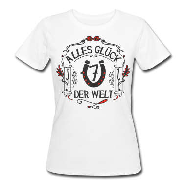 Einzug T-Shirt - GLÜCKSBRINGER - Alles Glück der Welt | Rot-Schwarz