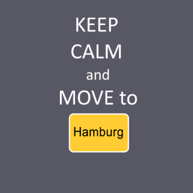Motiv Keep calm and move to Hamburg