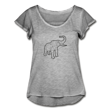 Einzug T-Shirt - Elefant 3D Kontur