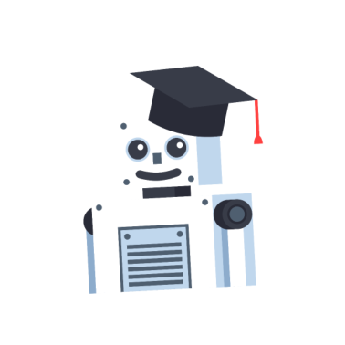 Motiv Studierender Roboter - künstliche Intelligenz