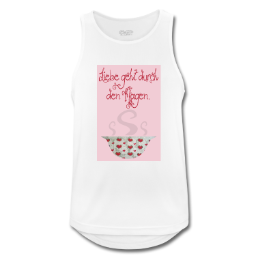 Einzug Tank Top - poster liebe geht durch den magen e 235