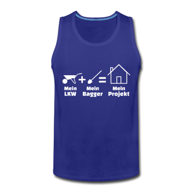 Einzug Tank Top - Schubkarre Schaufel Haus Hausbau Bauherren Outfit