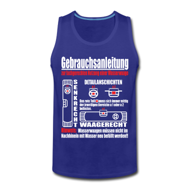 Einzug Tank Top - Wasserwaage Handwerk Handwerker Spruch Fun Motiv