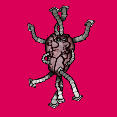 Motiv Herz-Maschine | Zukunft, Roboter & Biotechnologie