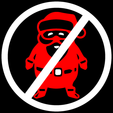 Motiv Ugly Christmas - Santa Claus - Verbot -Weihnachten