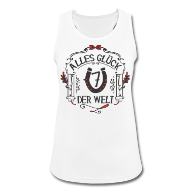 Einzug Tank Top - GLÜCKSBRINGER - Alles Glück der Welt | Rot-Schwarz
