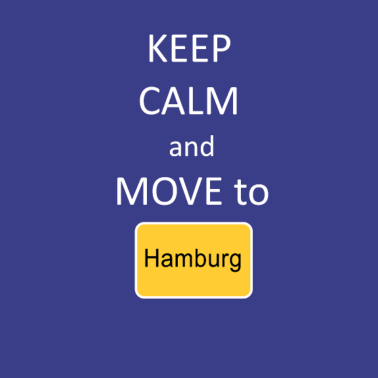 Motiv Keep calm and move to Hamburg