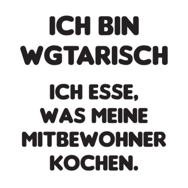 Motiv WG Vegetarisch Mitbewohner Geschenkidee Kochen