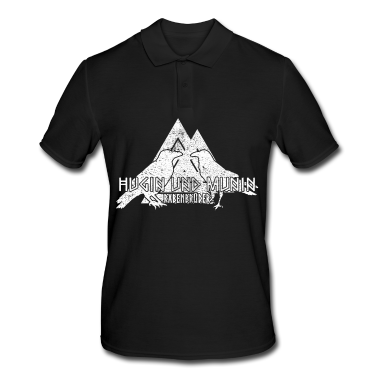 Einzug Poloshirt - Rabenbrüder Hugin und Munin Odin