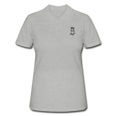 Einzug Poloshirt - du ich läuft <3
