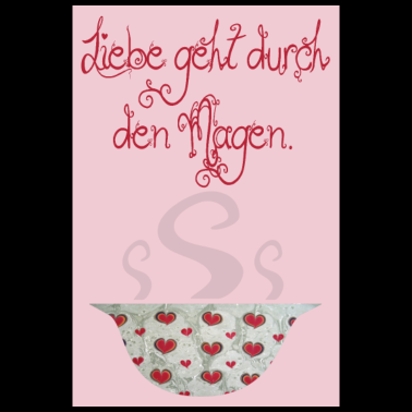 Motiv poster liebe geht durch den magen e 235