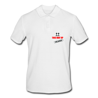 Einzug Poloshirt - This way up Umzug Umzugskarton Lager lustig Humor