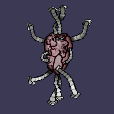 Motiv Herz-Maschine | Zukunft, Roboter & Biotechnologie