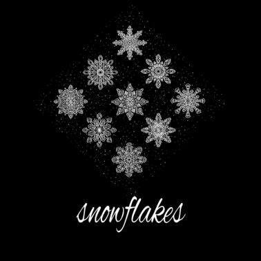 Motiv wunderschöne Schneeflocken - Winter - Schneefall