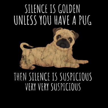 Motiv Mops - lustiger Spruch für Mops-Besitzer