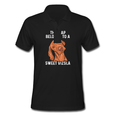 Einzug Poloshirt - Vizsla Hund Design für einen Magyar Vizsla Züchter