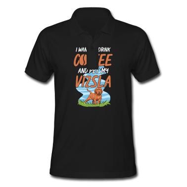 Einzug Poloshirt - Hundefreund Spruch für einen Magyar Vizsla Züchter