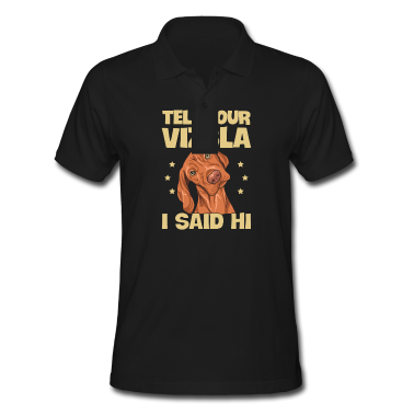 Einzug Poloshirt - Vizsla Hund Design für einen Magyar Vizsla Fan