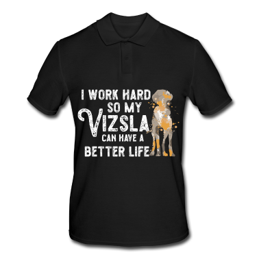 Einzug Poloshirt - Vizsla Spruch für einen Vizsla Liebhaber