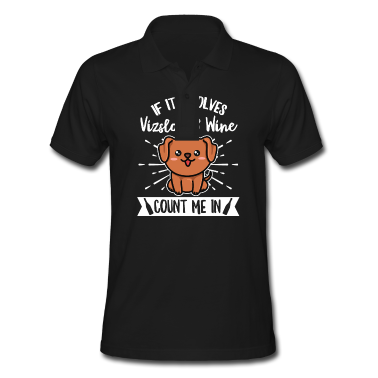 Einzug Poloshirt - Vizsla Hund Design für einen Magyar Vizsla Fan
