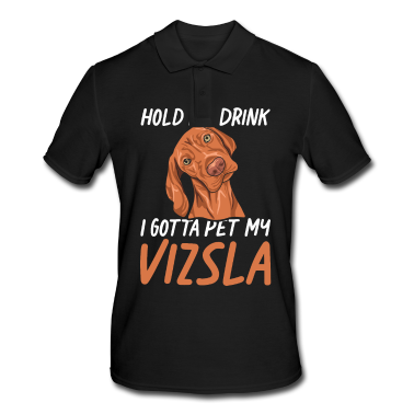 Einzug Poloshirt - Hundefreund Spruch für einen Magyar Vizsla Fan