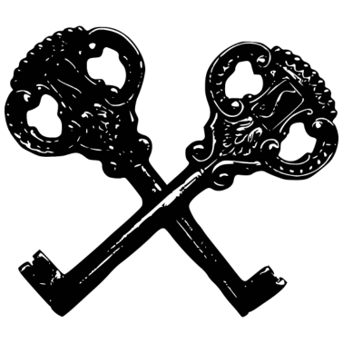 Motiv Antik Vintage Retro Wappen Schlüssel Motiv