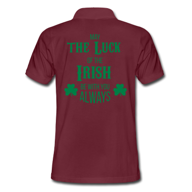 Einzug Poloshirt - Luck of the Irish - Geschenk