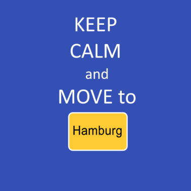 Motiv Keep calm and move to Hamburg