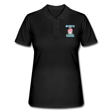 Einzug Poloshirt - Hausbau Geschenk Frau Bauherrin Spruch 2021