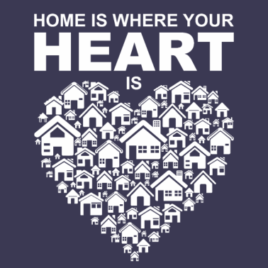 Motiv HOME HEART | Haus Zuhause Herz Geschenkidee