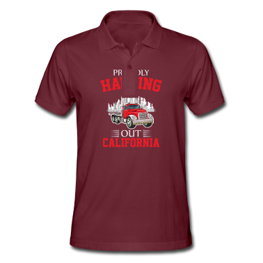 Einzug Poloshirt - Möbeltransport Kalifornien Lastwagen Haus