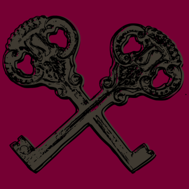 Motiv Antik Vintage Retro Wappen Schlüssel Design