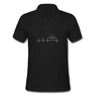Einzug Poloshirt - Bauherr Bauherrin Herzschlag Hausbau Baustelle