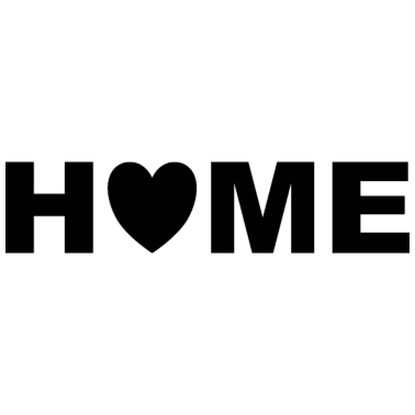 Motiv HOME Herz Geschenkidee Zuhause Lieblingsstück