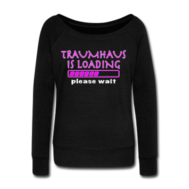 Einzug Langarmshirt - Traumhaus Loading Eigenheim Bauen Bauherrin Einzug