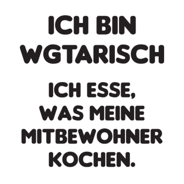 Motiv WG Vegetarisch Mitbewohner Geschenkidee Kochen