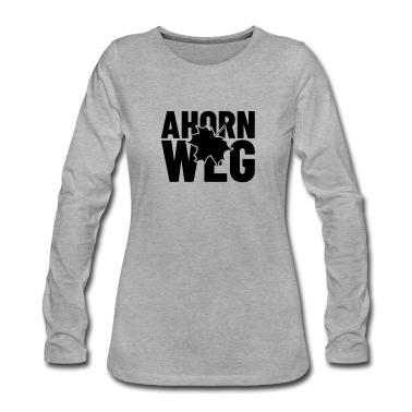 Einzug Langarmshirt - Ahornweg Straßennamen Shirt für Anwohner