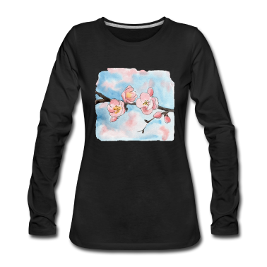 Einzug Langarmshirt - Kirschblüte Sakura