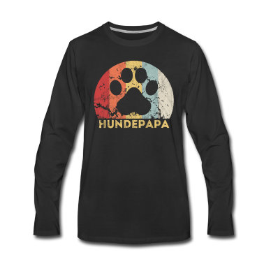 Einzug Langarmshirt - Hundepapa Geschenk Hundebesitzer Hundehalter Hund