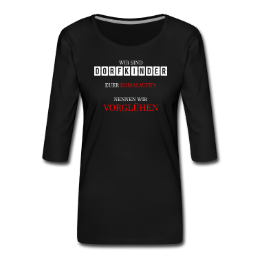 Einzug Langarmshirt - Dorfkind-er Koma-saufen vorglühen Spruch Motiv