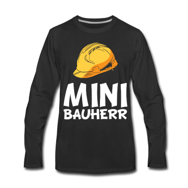 Einzug Langarmshirt - Sohn Nachwuchs Bauherr Bau Baustelle Geschenkidee