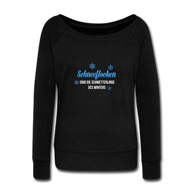 Einzug Langarmshirt - Schneeflocken sind die Schmetterlinge des Winters