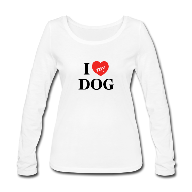 Einzug Langarmshirt - I Love my Dog Shirt Hundebesitzer