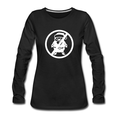 Einzug Langarmshirt - Ugly Christmas - Santa Claus - Verbot -Weihnachten